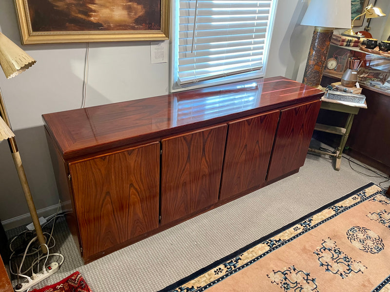 Danish Modern Rosewood Credenza or Sideboard by Skovby Furniture