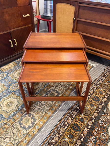 Scandinavian Modern Teak Nesting Tables