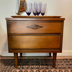 Midcentury Modern Walnut Nightstand