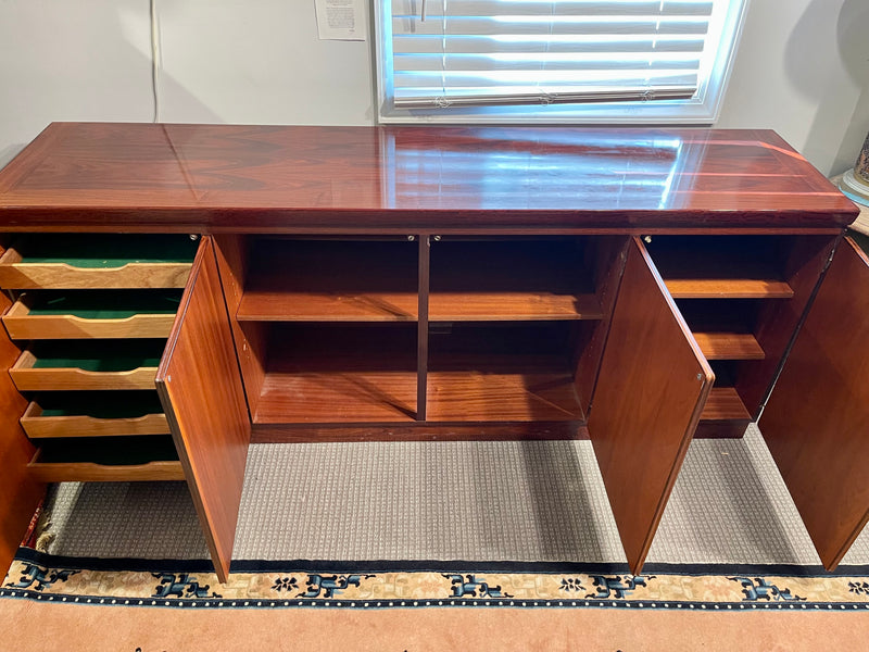 Danish Modern Rosewood Credenza or Sideboard by Skovby Furniture