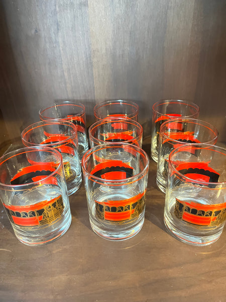 Gumps Mid Century San Francisco Rocks Glasses