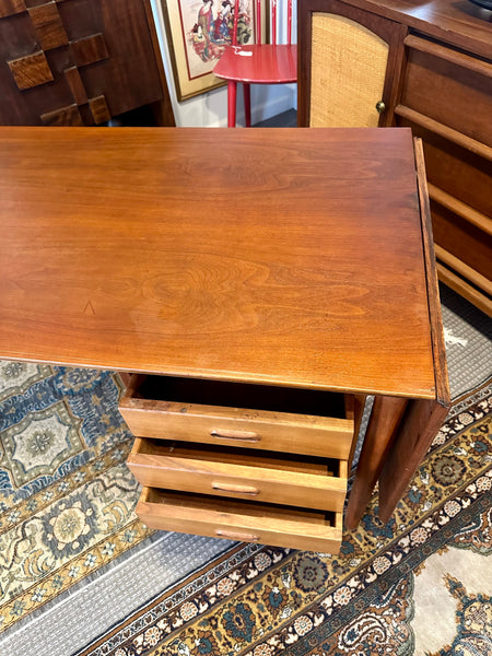 Mid Century Danish Modern Arne Vodder Teak Drop Leaf Desk for H. Sigh Denmark