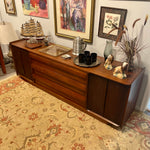 Lane First Edition Large Midcentury Modern Walnut Credenza or Sideboard