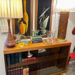 Martin Feinman MCM Glass-fronted Bookcase or Liquor Cabinet