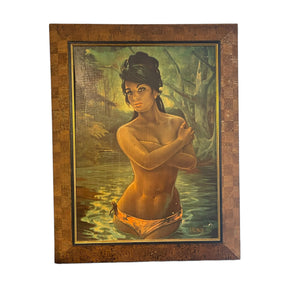 “The Nymph” J.H. Lynch Vintage Framed Artwork
