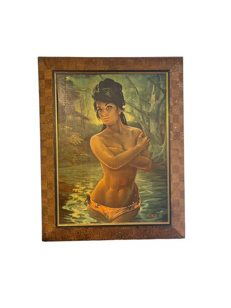 “The Nymph” J.H. Lynch Vintage Framed Artwork