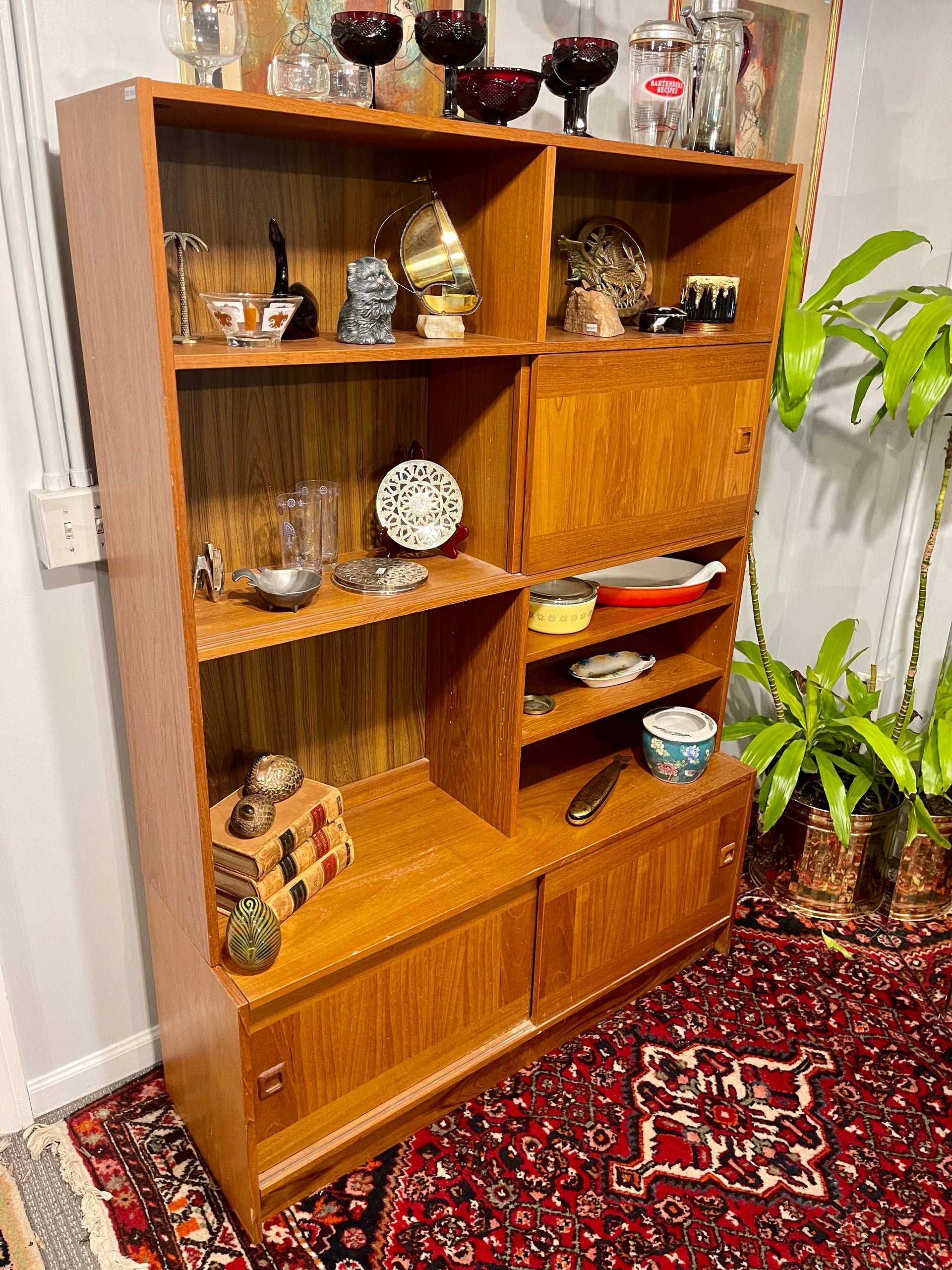 Danish Modern Teak Bookcase/Cabinet from Domino Mobler