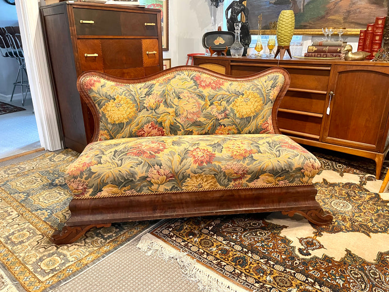 Antique American Empire Style Settee