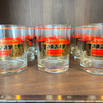 Gumps Mid Century San Francisco Rocks Glasses