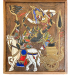 Carved and Painted Hindu Artwork