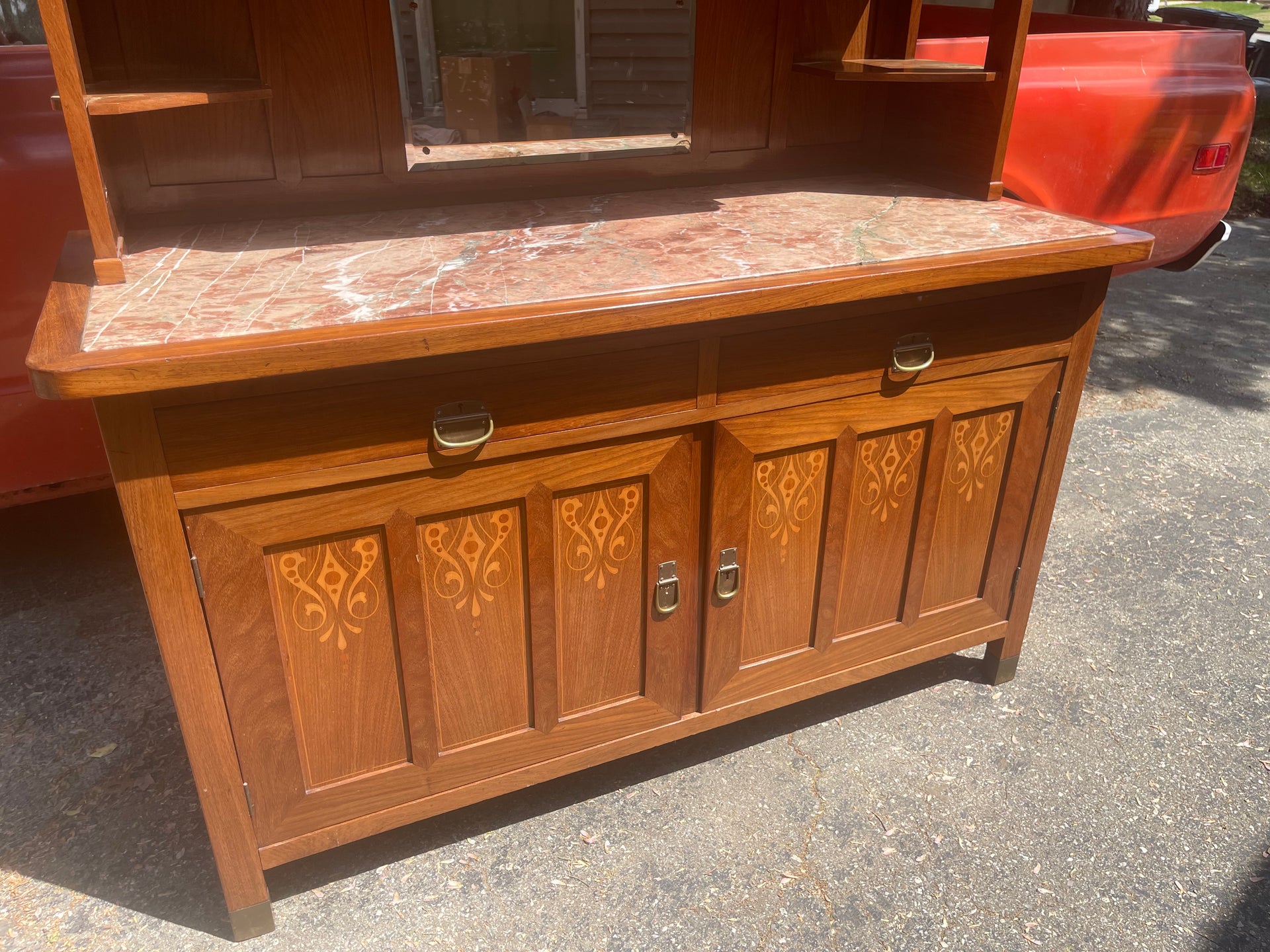 Antique Arts and Crafts Style German Buffet