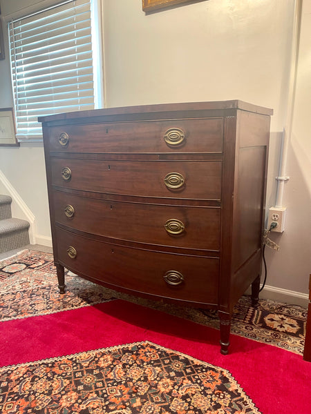 Antique American Empire Mahogany Chest of Drawers