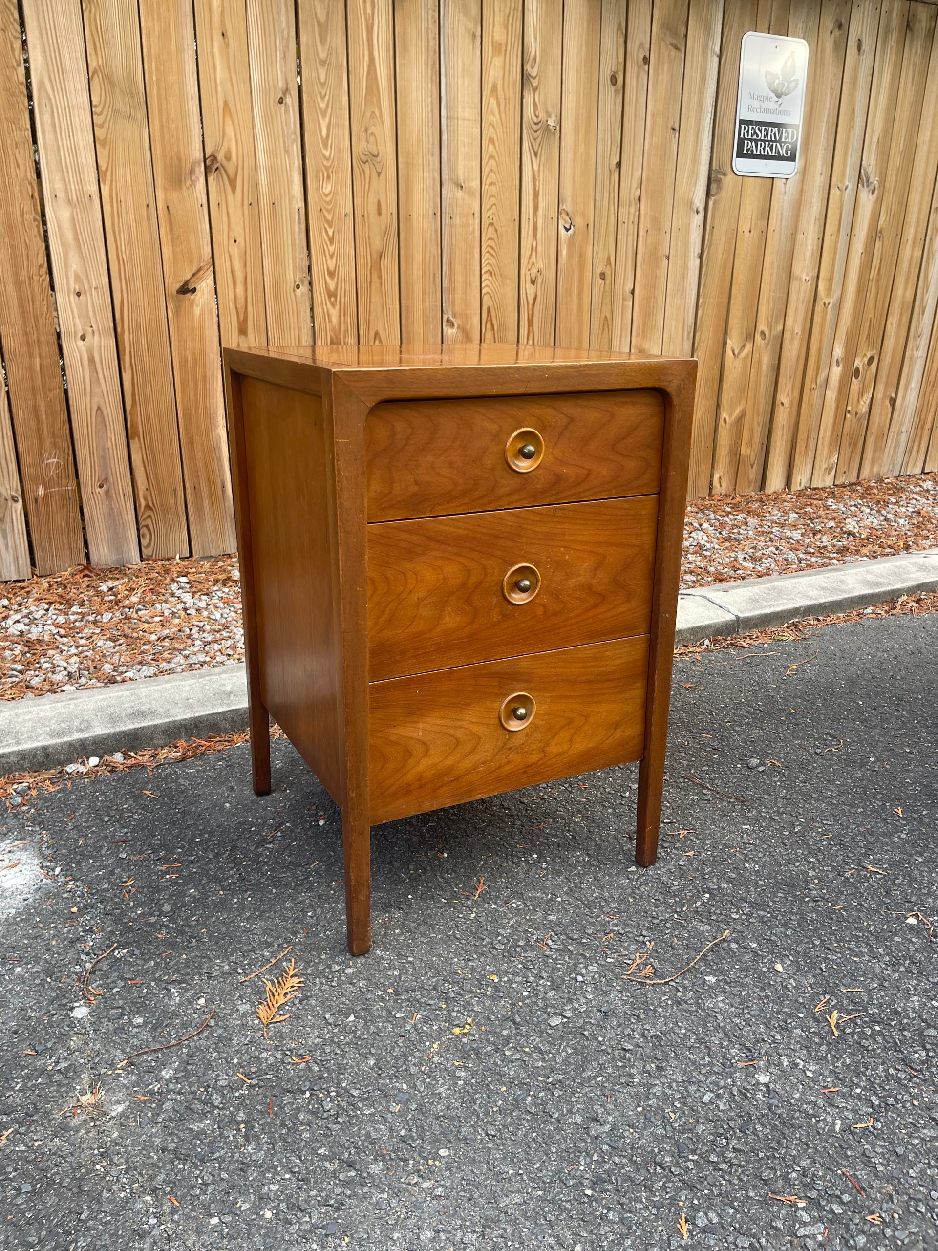 Drexel Counterpoint Walnut Nightstand