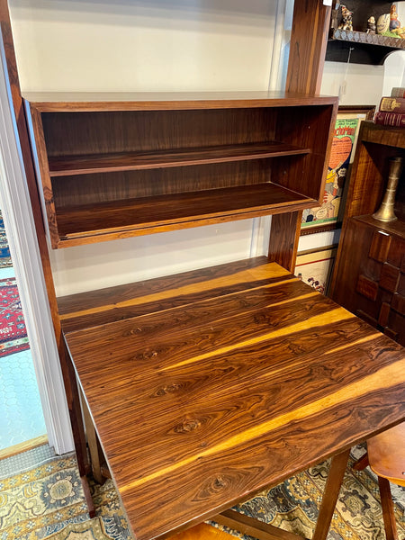 Fully Refinished Scandinavian Modern Rosewood Wall Unit & Gate-leg Table