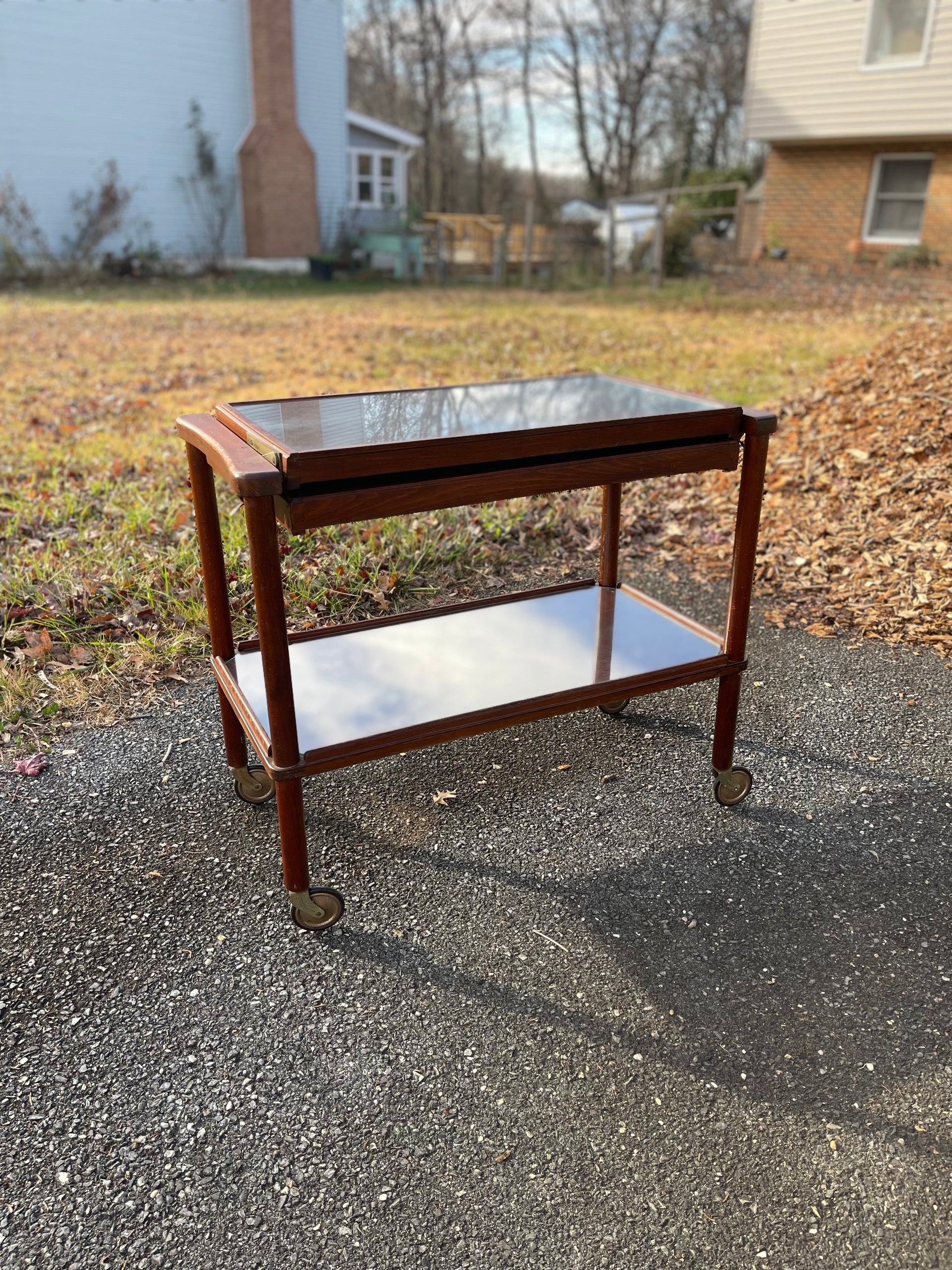 MCM Two-tiered Bar Cart