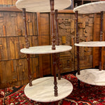 Three-tier Marble Plant Stand or accent Tables