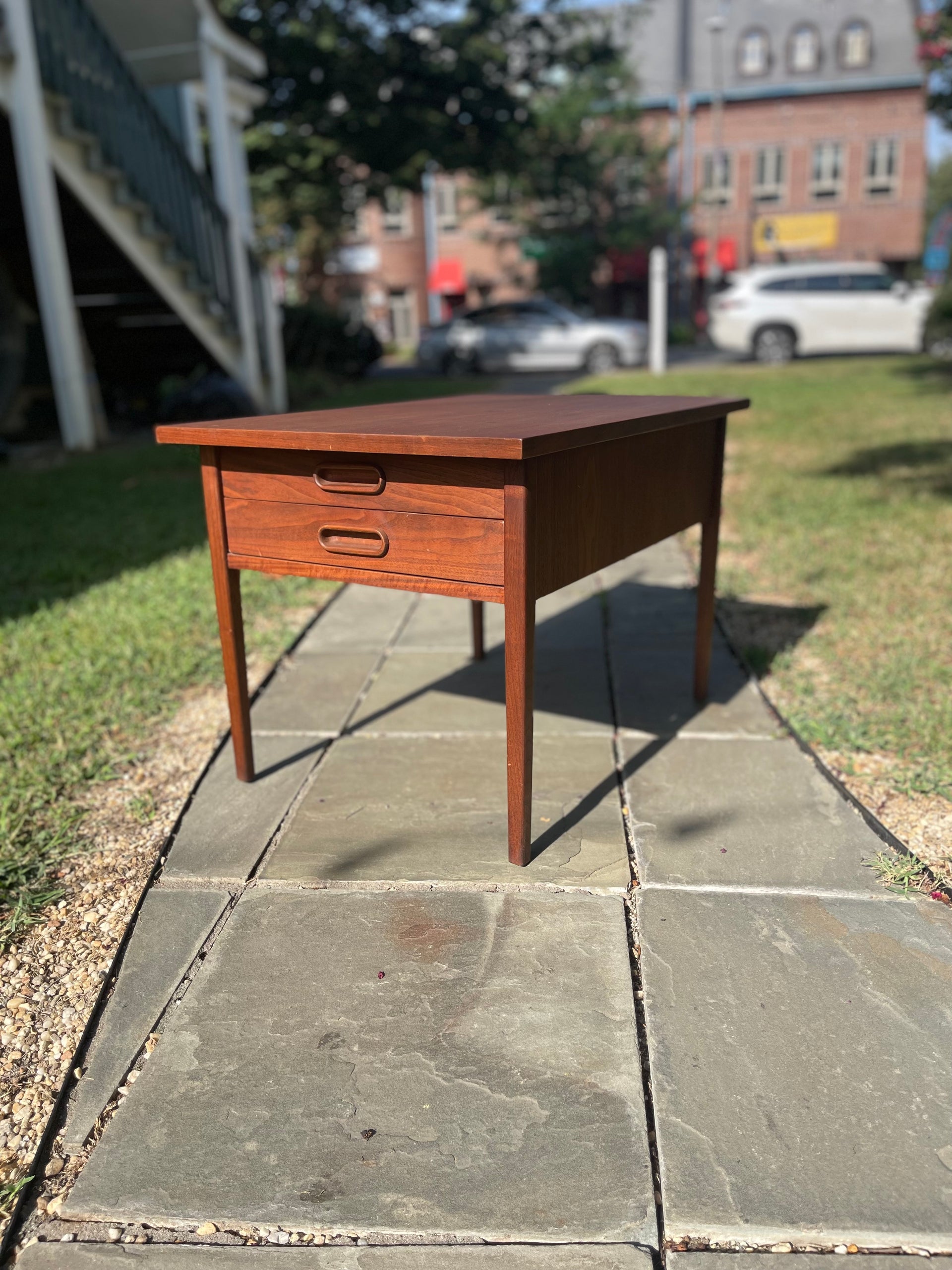 Danish Teak Side Table or Nightstand