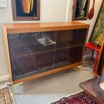 Martin Feinman MCM Glass-fronted Bookcase or Liquor Cabinet