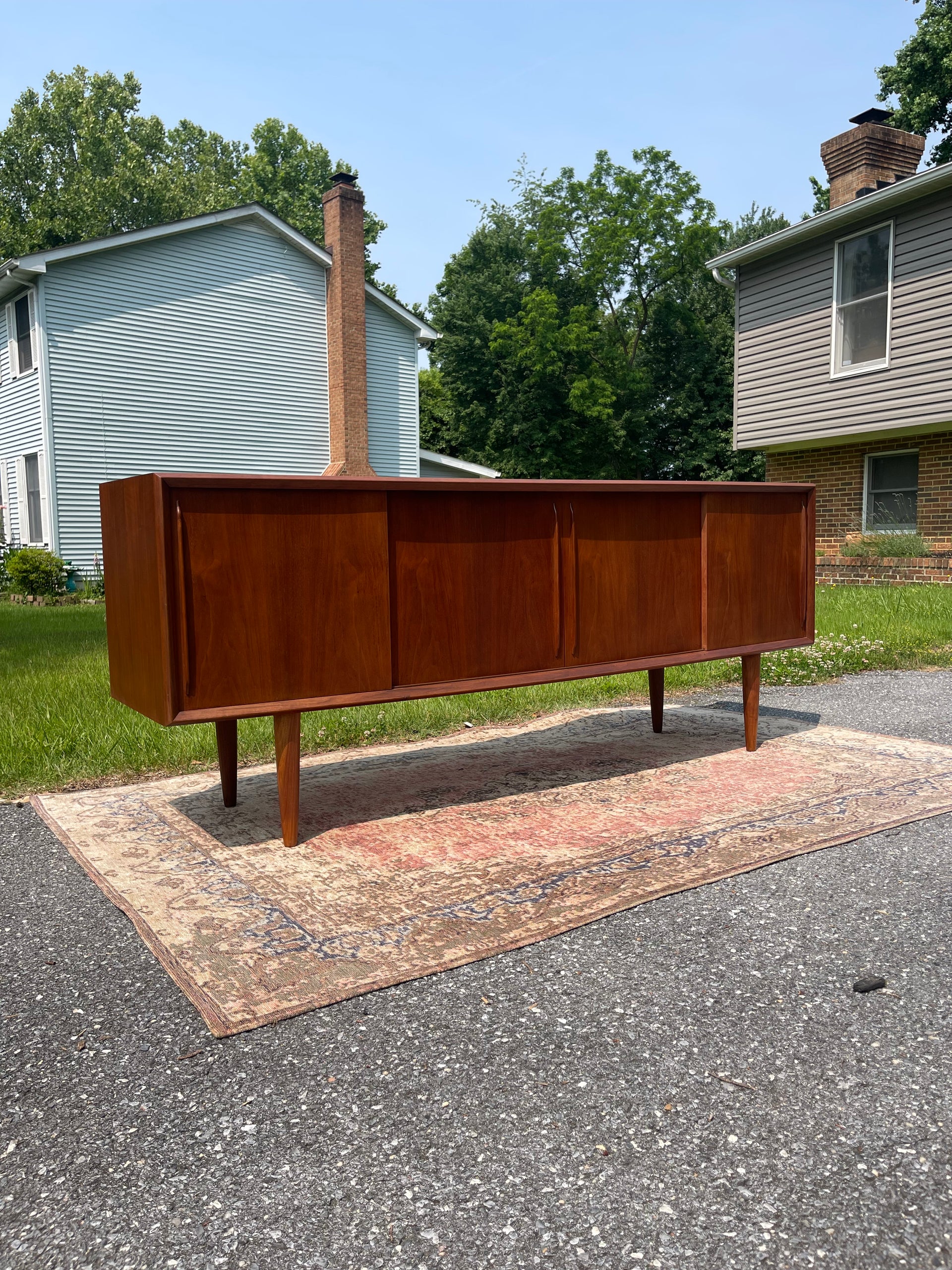 Peter Lovig Danish Modern Teak Wall Unit