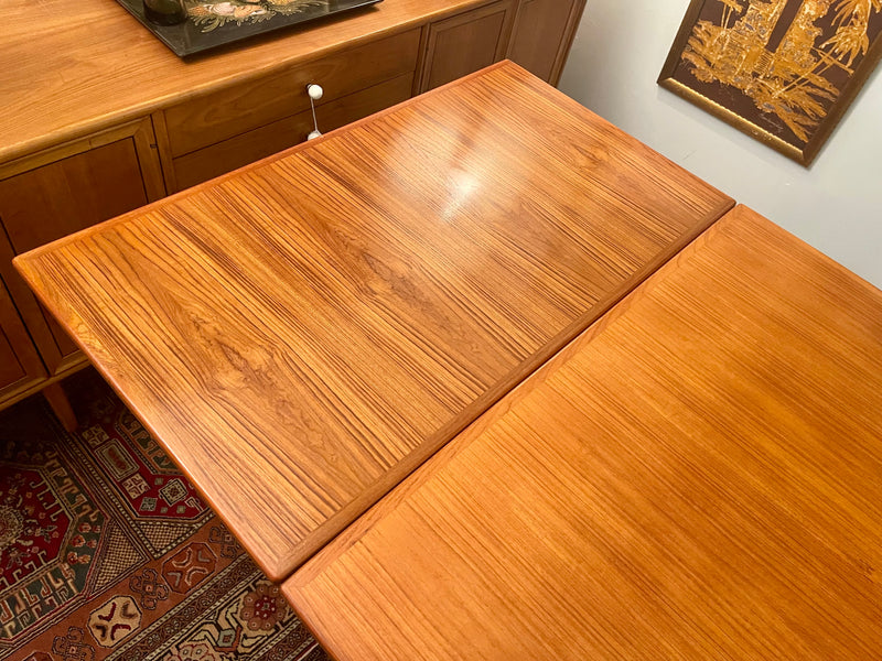Rosewood and Teak Scandinavian Modern Dining Table by Niels Otto Møller