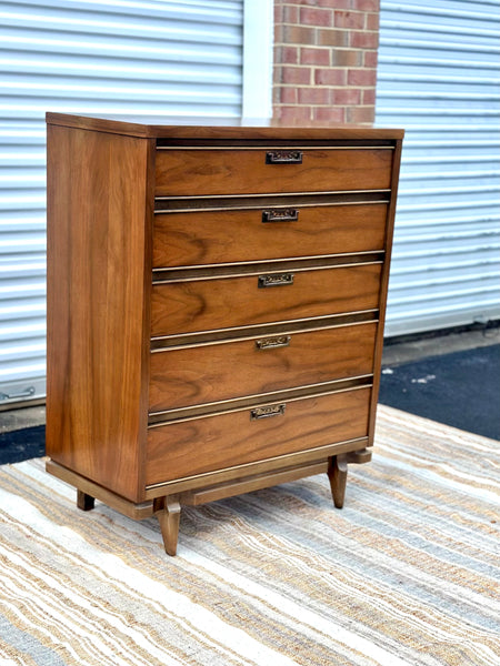 United Furniture Co. Midcentury Modern Tallboy Dresser