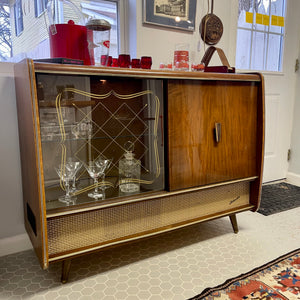 Blaufunkt Arkansas Midcentury Modern Radio Cabinet & Bar