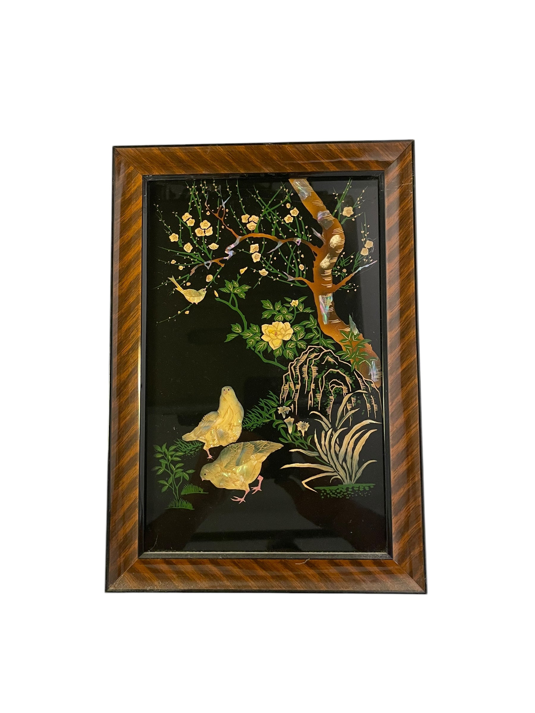 Framed Japanese Lacquer Artwork