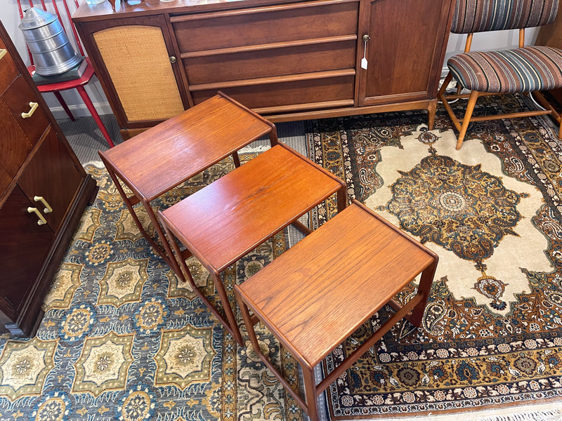 Scandinavian Modern Teak Nesting Tables