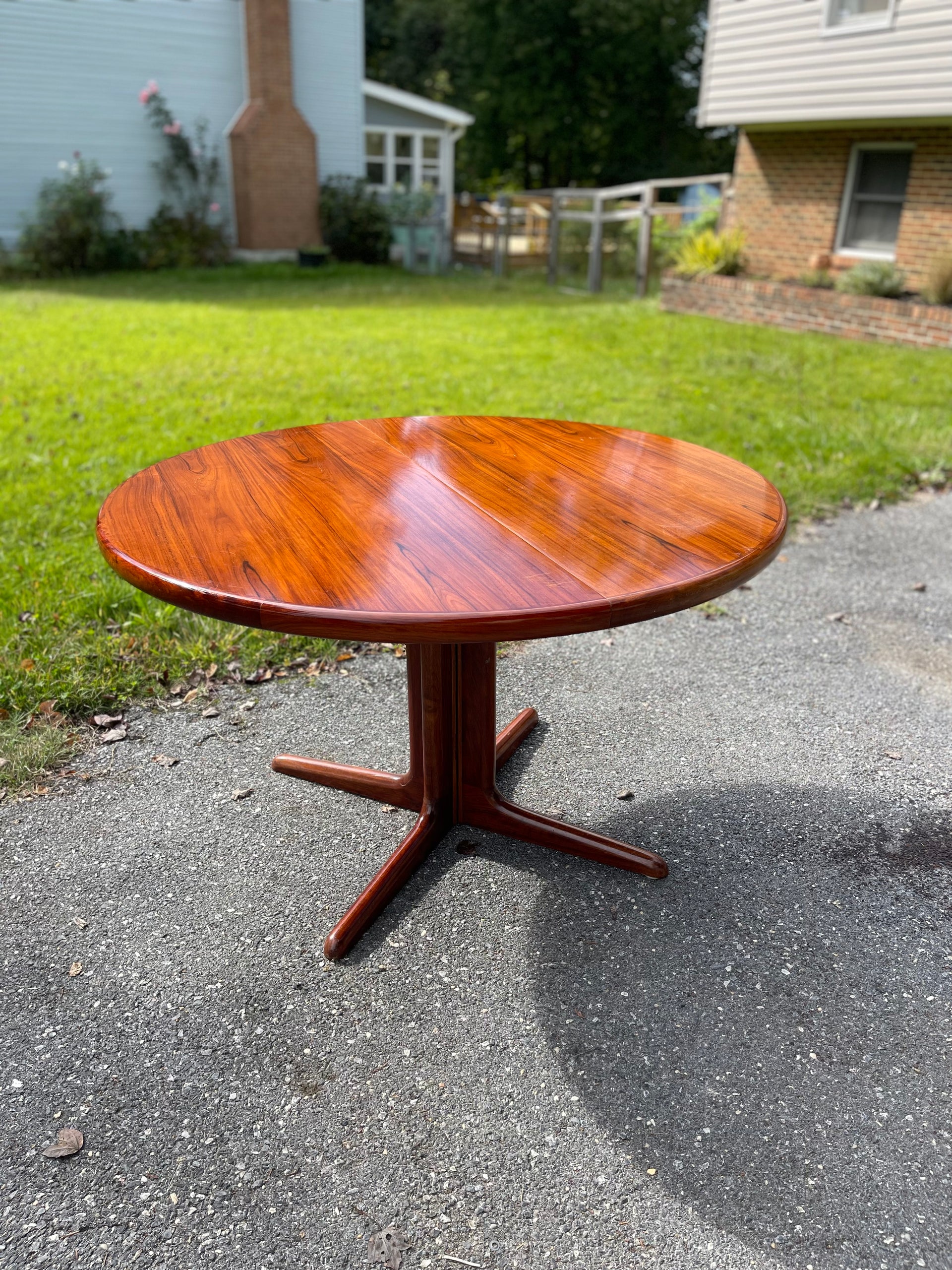 Scandinavian Modern Rosewood Dining Table