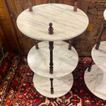 Three-tier Marble Plant Stand or accent Tables