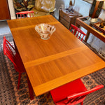 Danish Teak Petite Dining Table with Two Leaves