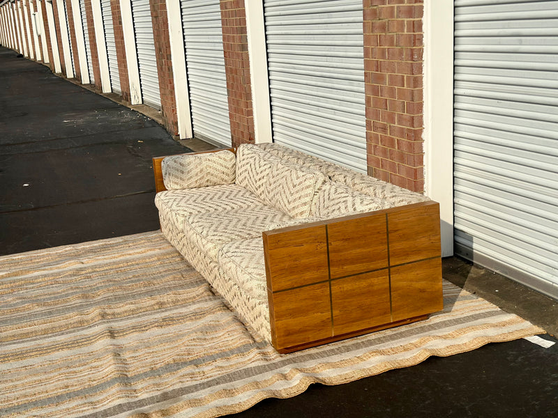 Milo Baughman Style Floating Case Sofa