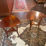 Midcentury Modern Red Mahogany Side Tables