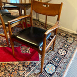 Midcentury Modern Walnut Dining Table & Six Chairs