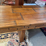 Vintage Handmade Bamboo Bench