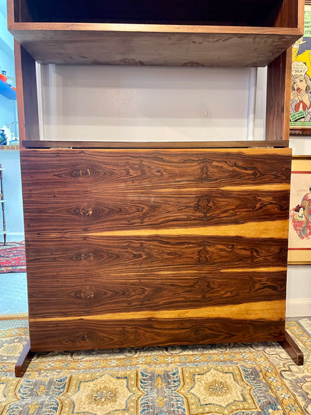 Fully Refinished Scandinavian Modern Rosewood Wall Unit & Gate-leg Table