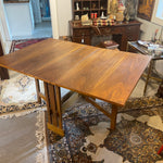 Midcentury Modern Walnut Folding Dining Table