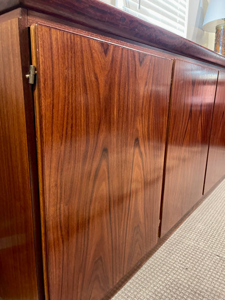 Danish Modern Rosewood Credenza or Sideboard by Skovby Furniture