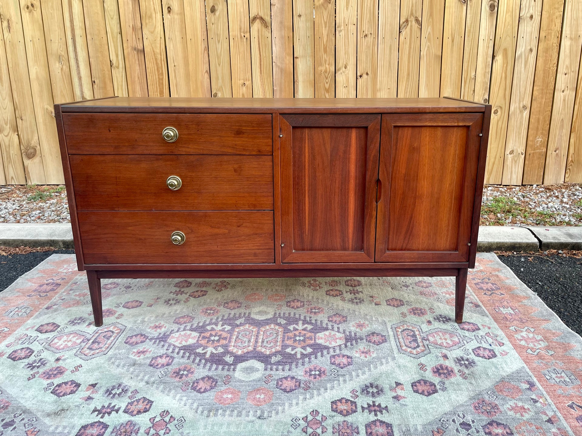 MCM Petite Mahogany Credenza