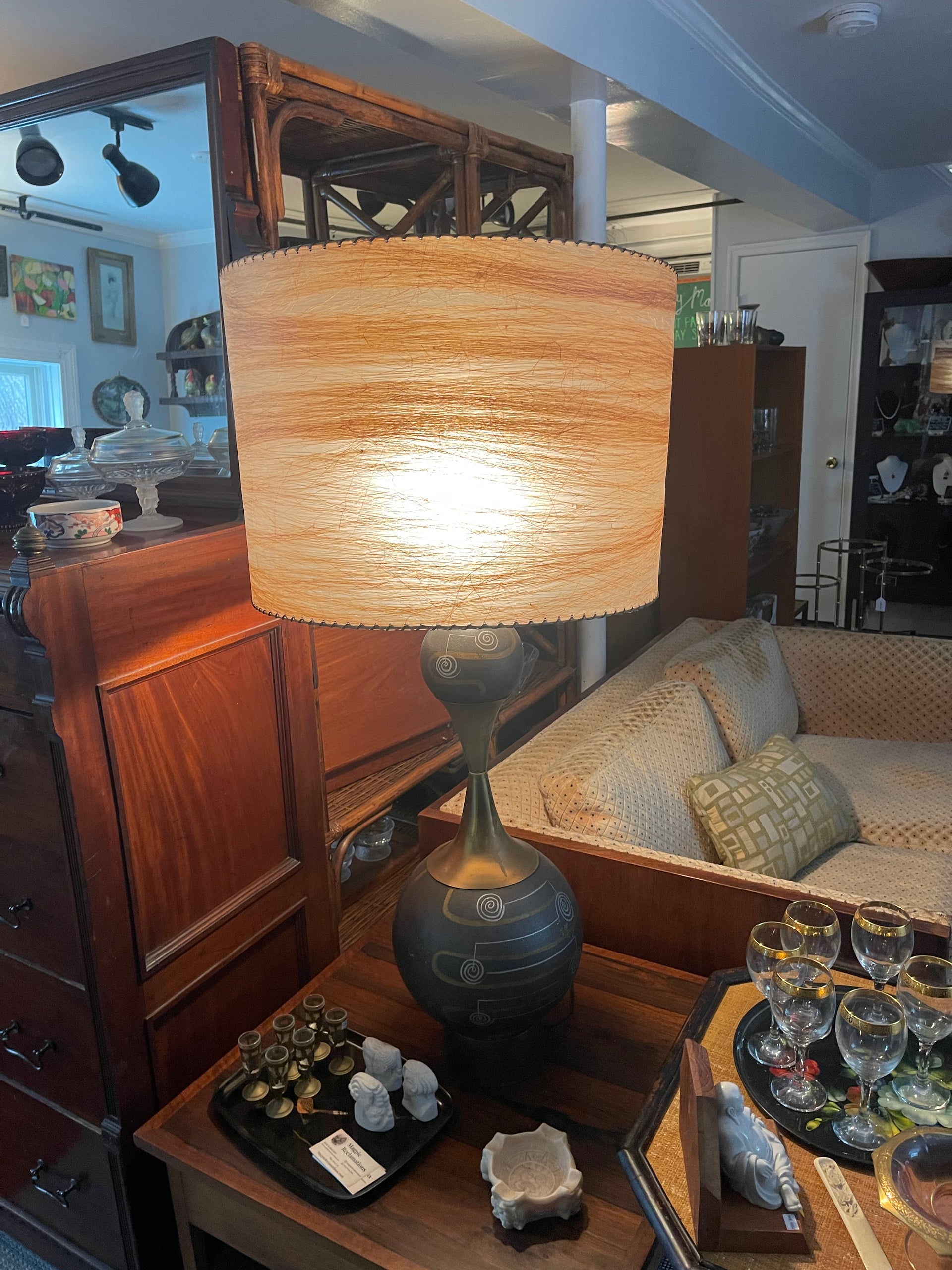 Large Funky Mid-century Modern Lamp