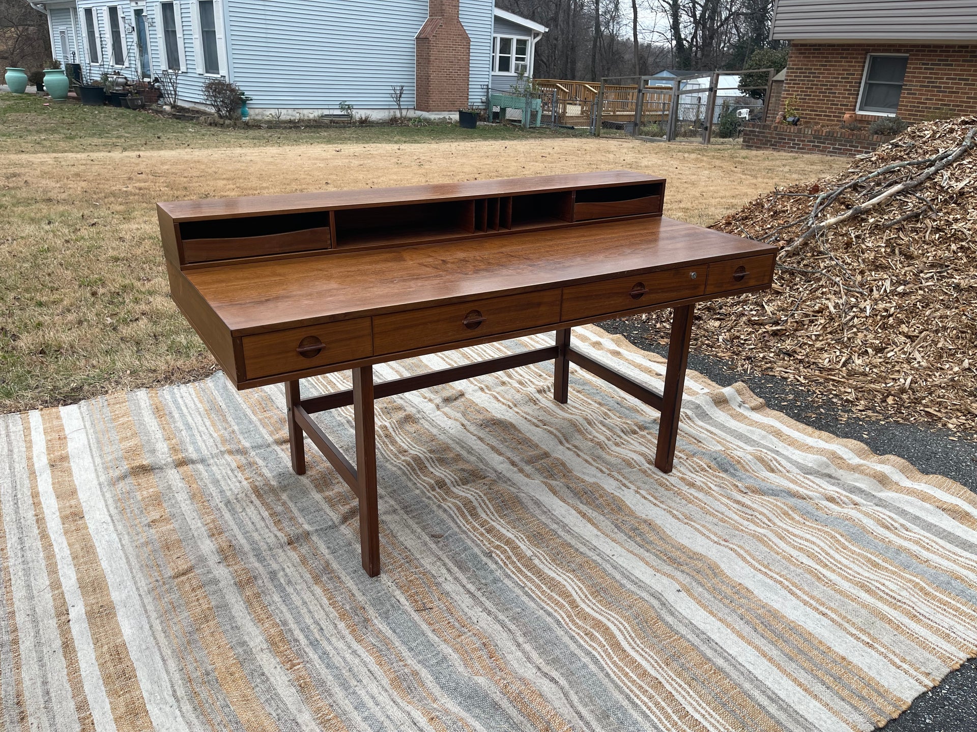 Danish Peter Løvig Nielsen Partners Desk in Walnut