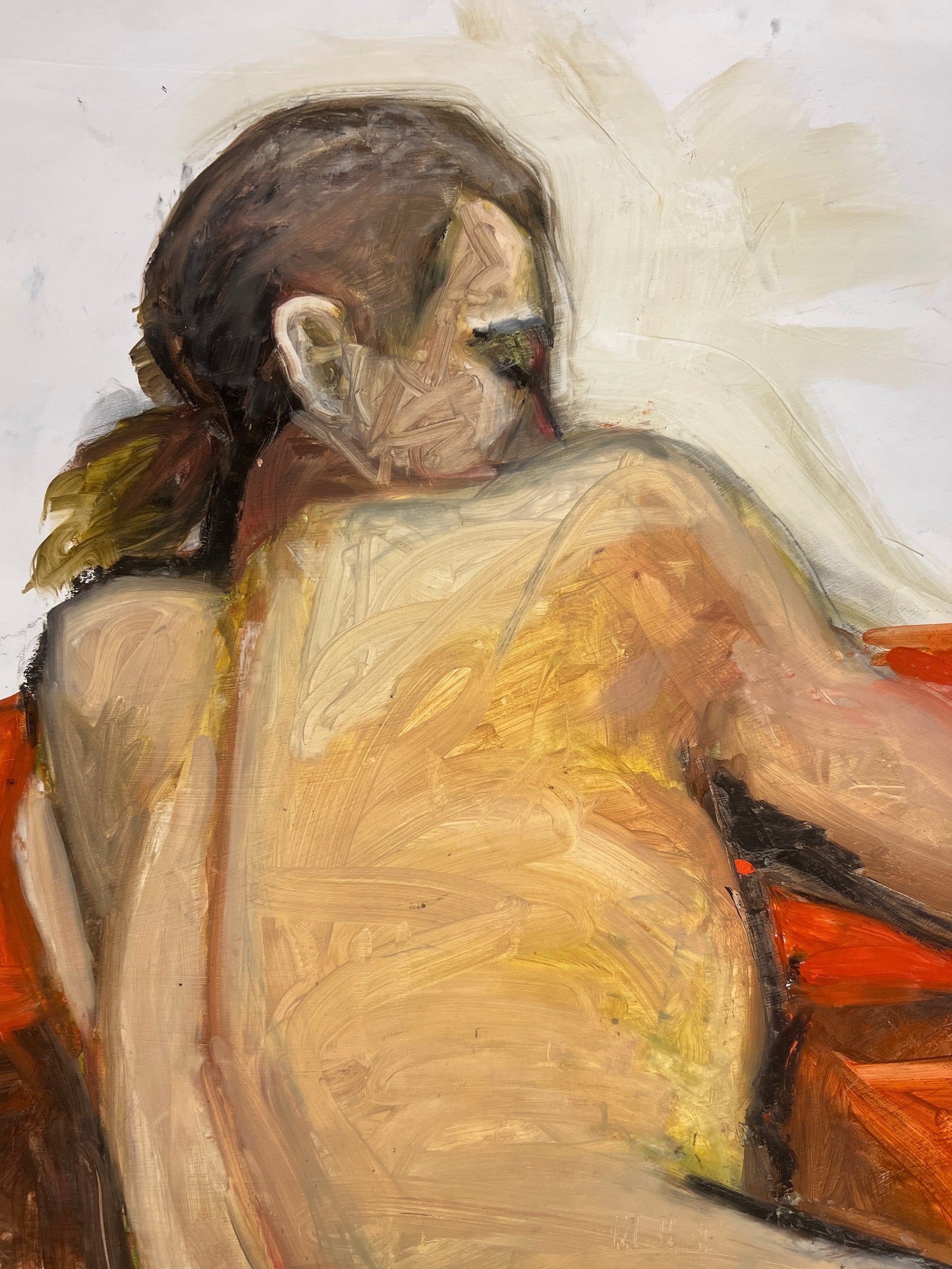 Man Thinking in Red Acrylic (Nina Gelin-Meier Collection)