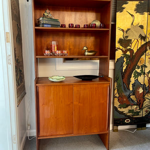 Scandinavian Modern Teak Bookcase and Cabinet