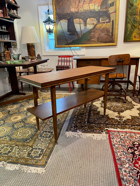 Midcentury Modern Walnut Console Table