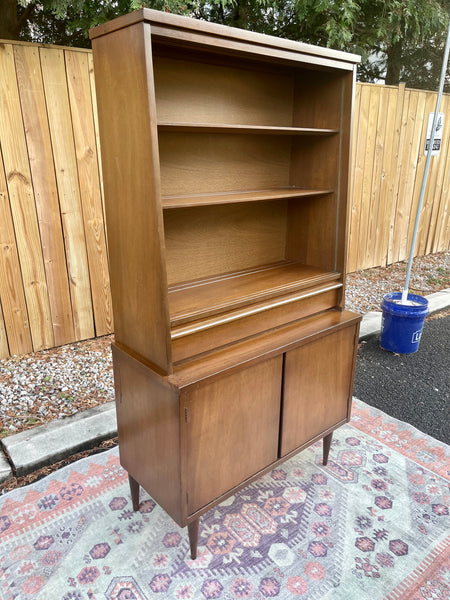 MCM Petite Walnut Cabinet or Hutch