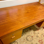 Large Teak Desk Bent Silberg Mobler Made in Denmark