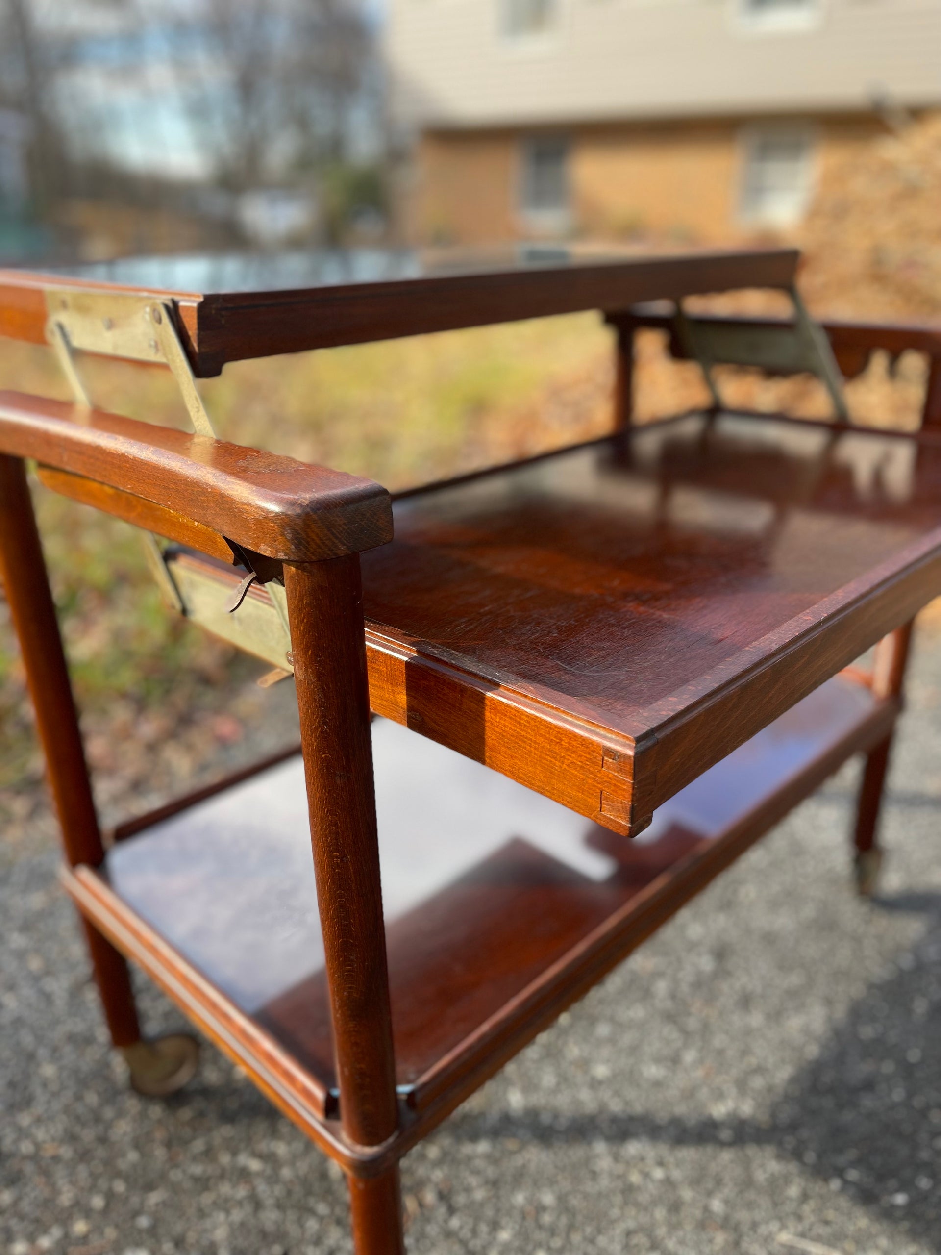 MCM Two-tiered Bar Cart