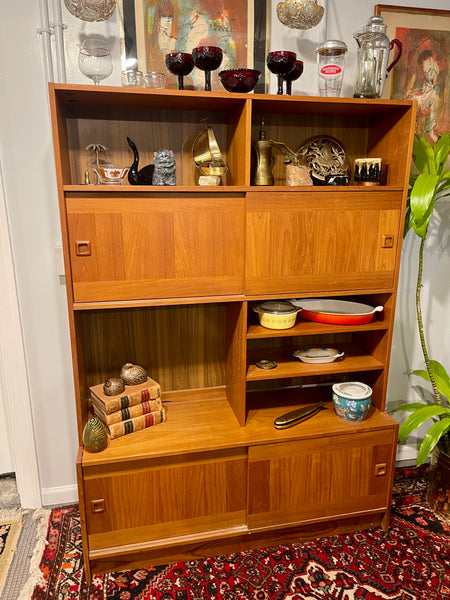 Danish Modern Teak Bookcase/Cabinet from Domino Mobler