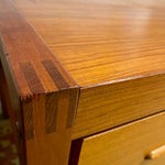 Large Teak Desk Bent Silberg Mobler Made in Denmark