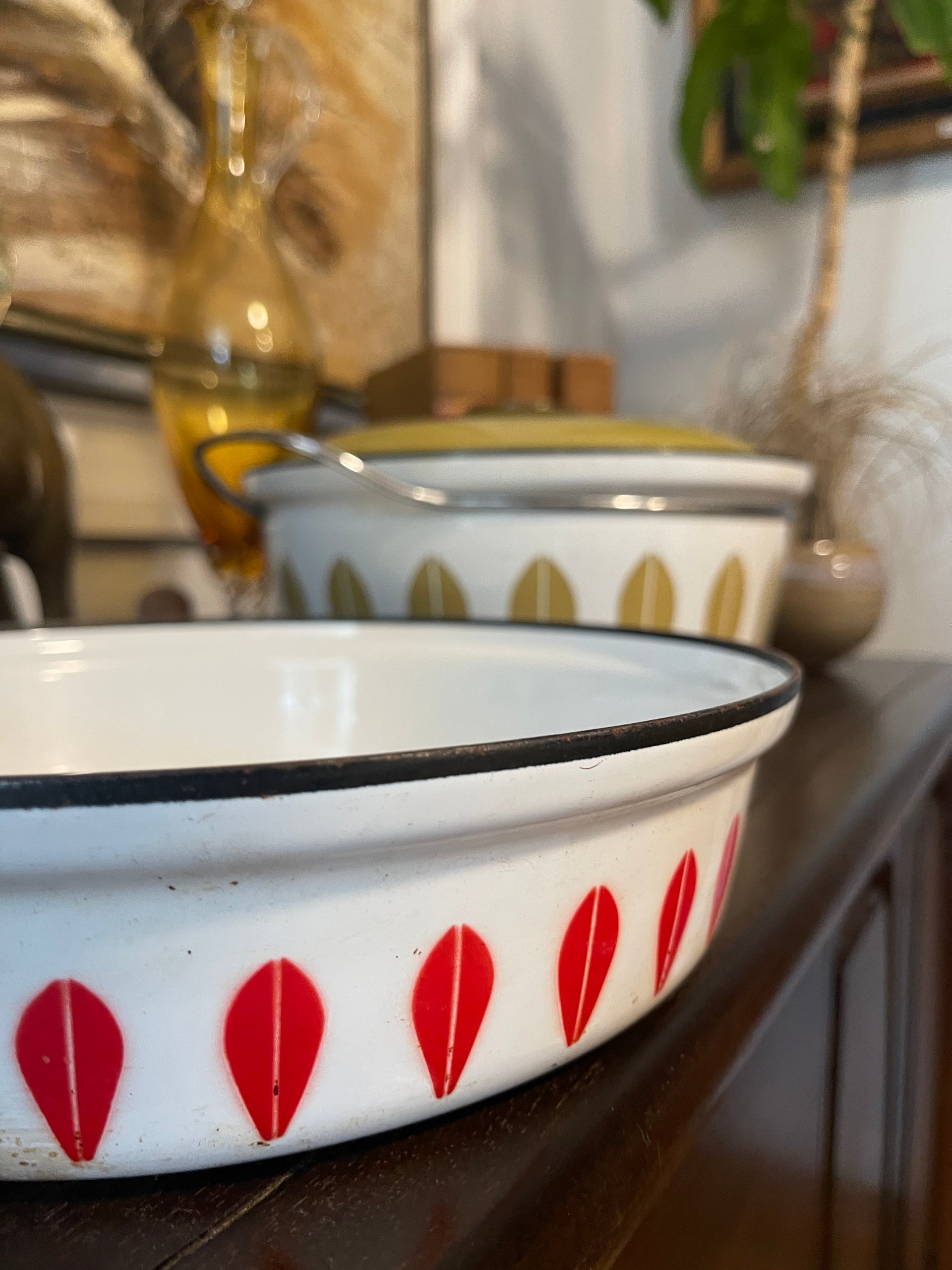 Catherine Holm Red & White Sauce Pan